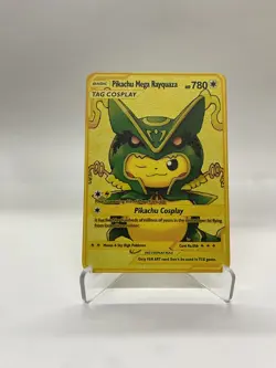 Pikachu Meg Rayquzaz Gold Metal Pokemon Card-Collectible Gift Display Christmas - Image 5