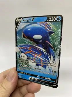 Kyogre V Gold Metal Pokemon Card-Collectible Gift Display！Christmas - Image 3