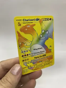 Charizard GX Gold Metal Pokemon Card-Collectible Gift Display！Christmas - Image 2
