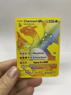 Charizard GX Gold Metal Pokemon Card-Collectible Gift Display！Christmas - Image 3