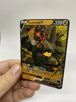Coalossal V Gold Metal Pokemon Card-Collectible Gift Display！Christmas - Image 1