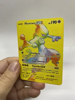 Mewtwo GX Gold Metal Pokemon Card-Collectible Gift Display！Christmas - Image 5