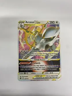 Arceus Vstar Gold Metal Pokemon Card-Collectible Gift Display！Christmas - Image 1