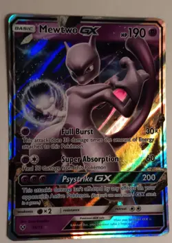 Mewtwo GX 39/73 Shining Legends Holo Pokemon Card - Image 1