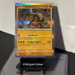Paradox Rift Holo Ting-Lu 109/182 Rare Pokemon Card - Image 1
