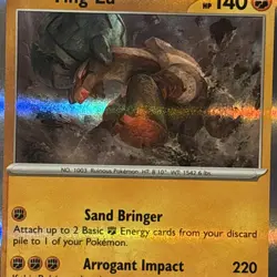 Paradox Rift Holo Ting-Lu 109/182 Rare Pokemon Card - Image 2