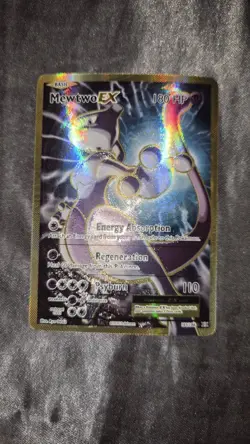 Pokemon Mewtwo EX TCG Full Art Holo Ultra Rare Card 103/108 XY Evolutions MP - Image 1