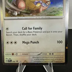 2025 Pokemon Destined Rivals Kangaskhan 202 SVP Black Star Promo Blister Card - Image 4