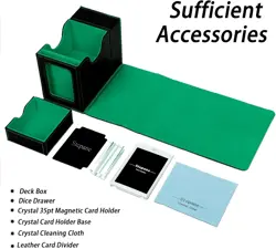 MTG Deck Box for Commander Display with Dice Tower, Fits 100 Double Sleeved Card - Image 4