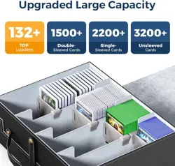 Card Deck Box for MTG with Small Case, 2200+ Commander Trading Card Storage Box - Image 2