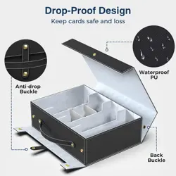Card Deck Box for MTG with Small Case, 2200+ Commander Trading Card Storage Box - Image 5