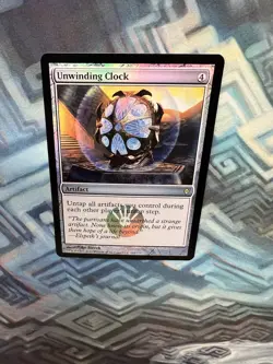 MTG Foil Unwinding Clock EX/LP+ New Phyrexia - Image 3