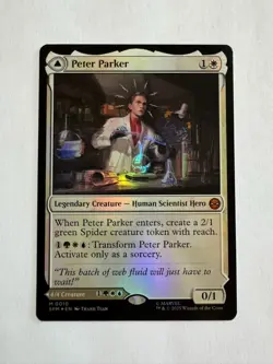 Peter Parker (Foil) NM - Marvel's Spider-Man - MTG - Image 1