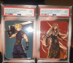 Final Fantasy MTG Gold Stamp Signature Cloud Ex Soldier Sephiroth Fabled Soldier - Image 2