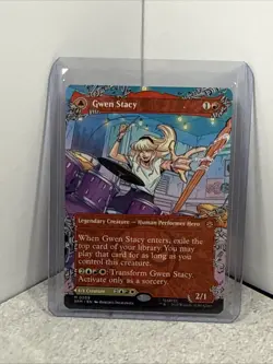 Gwen Stacy (0209) (Borderless) Marvel's Spider-Man MTG - Image 1