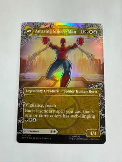 Peter Parker (0208) (Borderless Foil) NM - Marvel's Spider-Man - MTG - Image 2
