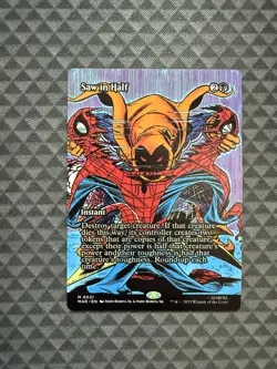 MTG Saw in Half #0021 Borderless Mythic Marvel Eternal-Legal (MAR) - Image 1