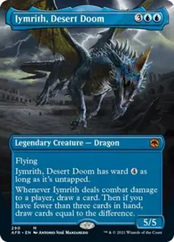 Iymrith, Desert Doom (Borderless) -Foil Light Play MTG - Image 1