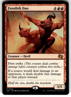 Fiendish Duo Foundations Jumpstart MTG NM - Image 1