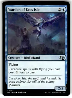 Warden of Evos Isle Foundations Jumpstart MTG NM - Image 1