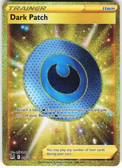 Dark Patch (Secret) 216/196 Pokemon SWSH11: Lost Origin Holo Secret Rare NM - Image 1