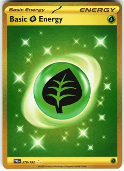 Basic Grass Energy - 278/193 Pokemon SV02: Paldea Evolved Holo Hyper Rare NM - Image 1