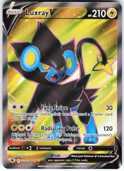 Luxray V (Full Art) 168/189 Pokemon SWSH10: Astral Radiance Holo Ultra Rare NM - Image 1