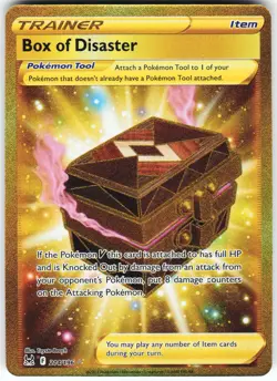 Box of Disaster (Secret) 214/196 Pokemon SWSH11: Lost Origin Holo Secret Rare NM - Image 1
