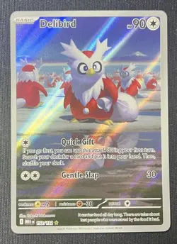 2025 Pokemon Mega Evolutions Delibird 152/132 Illustration Rare - Image 1