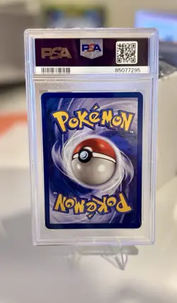 1999 POKEMON GAME YELLOW CHEEKS #58 PIKACHU PSA 8 - Image 2