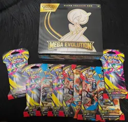 Pokemon Mega Evolution ETB Plus 9 Single Packs, Factory Sealed - Image 1