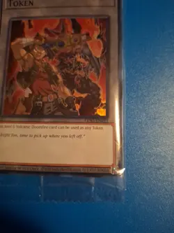 Axel & Volcanic Doomfire TKN5-EN033 Doom of Dimensions Yugioh Token SEALED - Image 2
