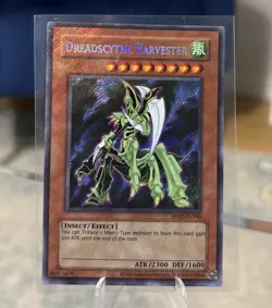Yugioh Dreadscythe Harvest Secret Rare NM RP02-EN100 2020 Reprint Holo Bleed - Image 1