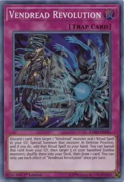 Vendread Revolution - EXFO-EN085 - Super Rare - 1st Edition Near Mint Yugioh! Ca - Image 1