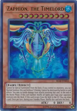 Zaphion, the Timelord - BLLR-EN032 - Ultra Rare - 1st Edition Near Mint Yugioh! - Image 1