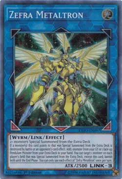 Zefra Metaltron - EXFO-EN097 - Super Rare - 1st Edition Near Mint Yugioh! Card - Image 1