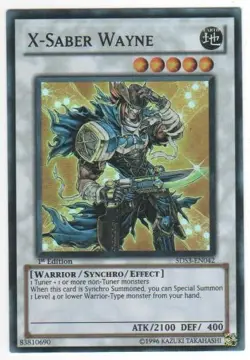 X-Saber Wayne - 5DS3-EN042 - Super Rare - 1st Edition Near Mint Yugioh! Card - Image 1