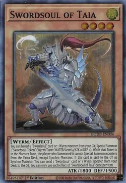 Swordsoul of Taia - BODE-EN004 - Super Rare - 1st Edition Near Mint Yugioh! Card - Image 1
