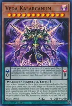 Veda Kalarcanum - AGOV-EN005 - Super Rare - 1st Edition Near Mint Yugioh! Card - Image 1