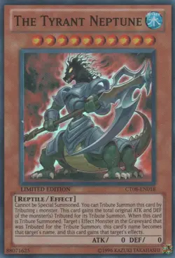 The Tyrant Neptune - CT08-EN018 - Super Rare - Limited Edition Near Mint Yugioh! - Image 1