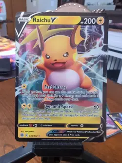 Pokemon Raichu V 045/172 Brilliant Stars Sword & Shield ULTRA RARE TCG Cards NM - Image 1