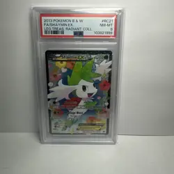 SHAYMIN EX RC21/RC25 PSA 8 B&W LEGENDARY TREASURES RADIANT POKEMON CARD ENGLISH - Image 1