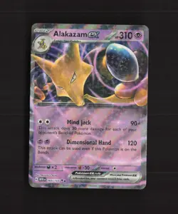 Alakazam ex 065/165 Scarlet & Violet 151 Ultra Rare Holo Pokemon Card NM - Image 1