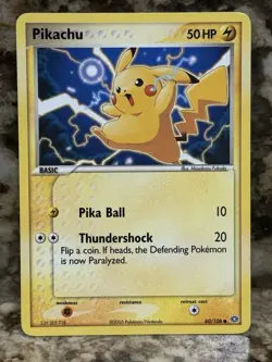 2005 Pokemon card EX Emerald Pikachu #60/106 - Image 1