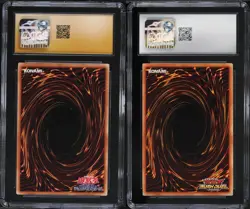 Yugioh Dark Magician and Dark Magician Girl Card Set PSA CGC 10 GEM MINT - Image 2