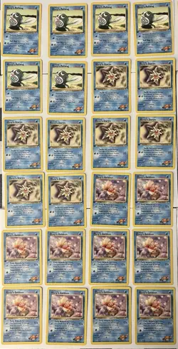 Pokemon TCG Gym Heroes Misty 1st Edition Lot Of 67 Cards Common And Uncommon - Image 2