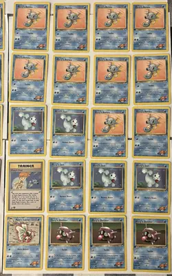 Pokemon TCG Gym Heroes Misty 1st Edition Lot Of 67 Cards Common And Uncommon - Image 4