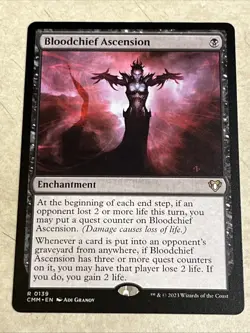 Bloodchief Ascension Commander Masters Regular Card Magic the Gathering - Image 1
