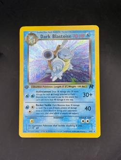 Dark Blastoise 1st Edition 3/82 Team Rocket Holo Rare Pokemon Card TCG - LP - Image 4