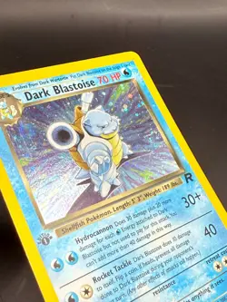 Dark Blastoise 1st Edition 3/82 Team Rocket Holo Rare Pokemon Card TCG - LP - Image 5